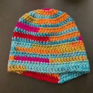 Vibrant Multicolor Crochet Beanie